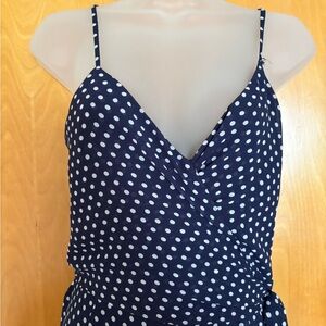 MICHAEL Michael Kors Navy and White Polka Dot jumpsuit